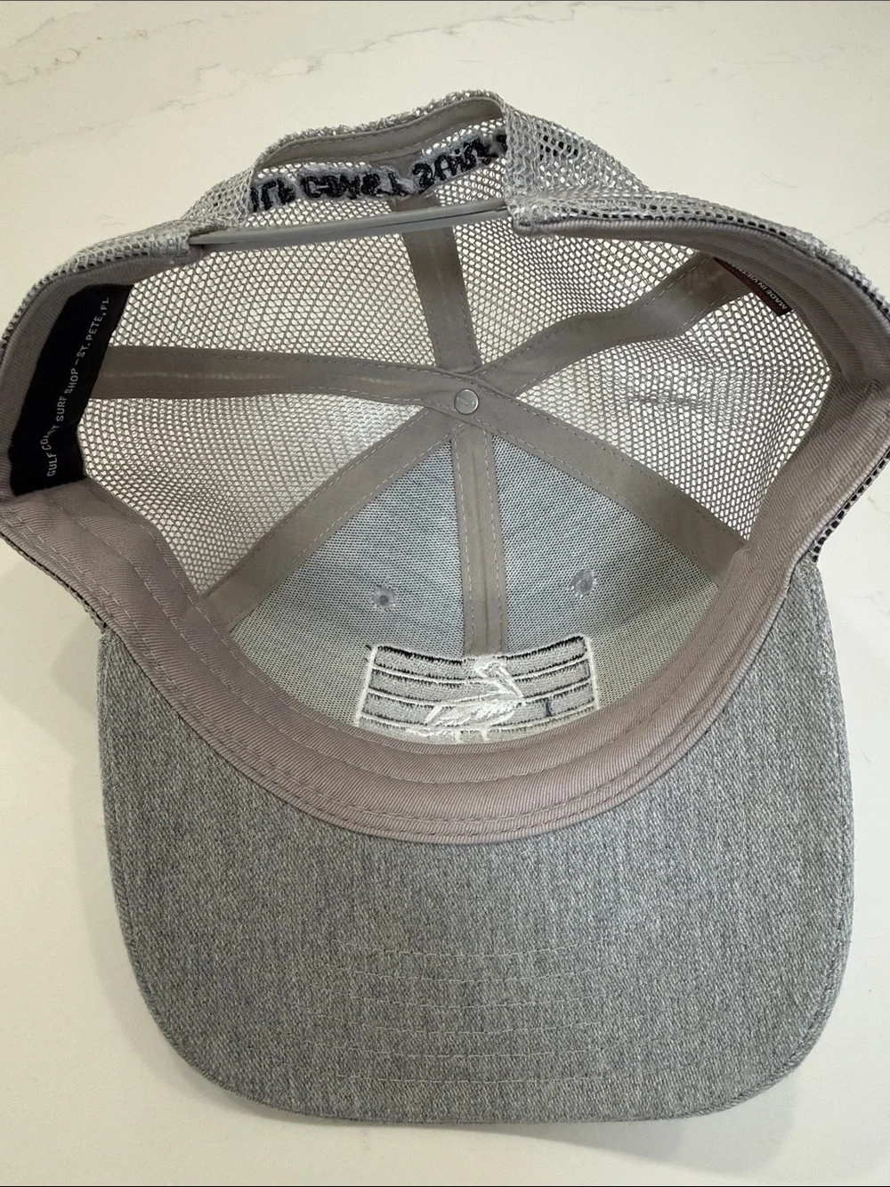 St. Petersburg Pelican Embroidered Trucker Cap - Gray